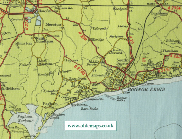 Bognor Regis Map