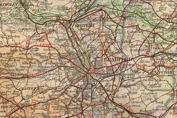 Map of Bradford