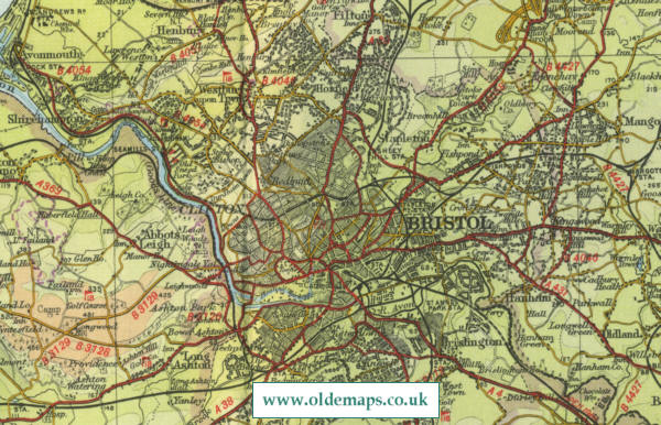 Old Map of Bristol