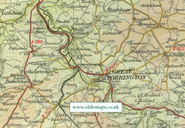 Great Torrington Map