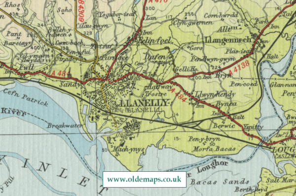 Llannelli Map