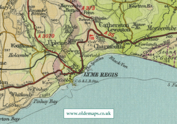 Lyme Regis Map