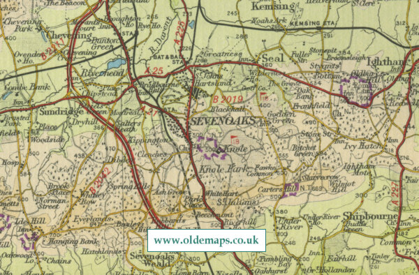 Sevenoaks Map