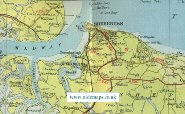 Sheerness Town Map