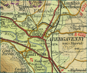 Abergavenny Map