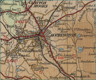 Accrington Map