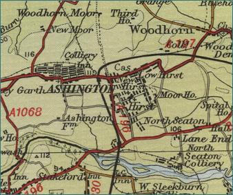 Ashington Map