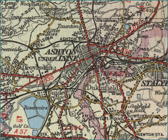 Ashton-under-Lyne Map
