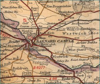 Barnard Castle Map