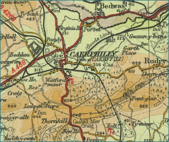 Caerphilly Map