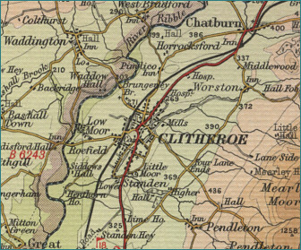 Clitheroe Map