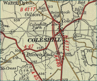 Coleshill Map
