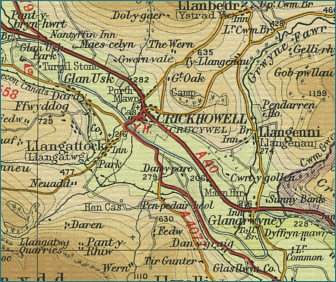 Crickhowell Map