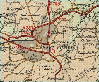 East Kilbride Map