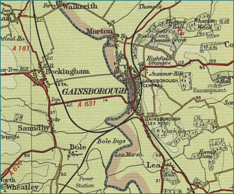 Gainsborough Map