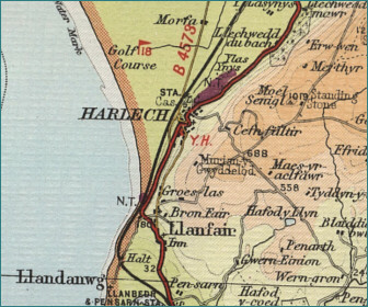 Harlech Map