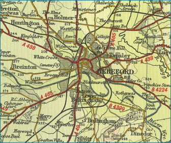 Hereford Map