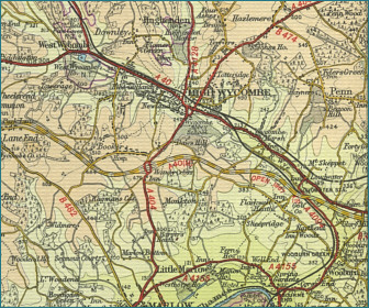 High Wycombe Map