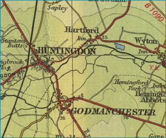 Huntingdon Map