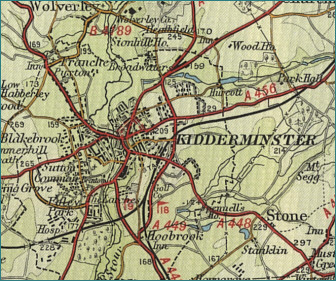Kidderminster Map