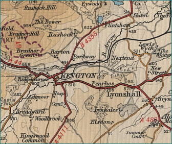 Kington Map
