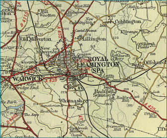 Leamington Spa Map