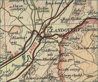 Llandovery Map