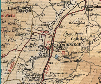 Llandrindod Wells Map