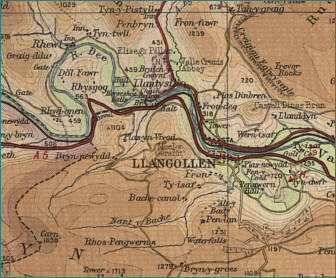 Llangollen Map