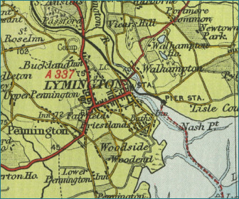 Lymington Map