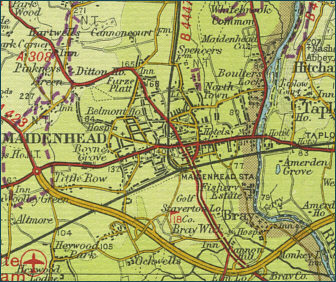 Maidenhead Map