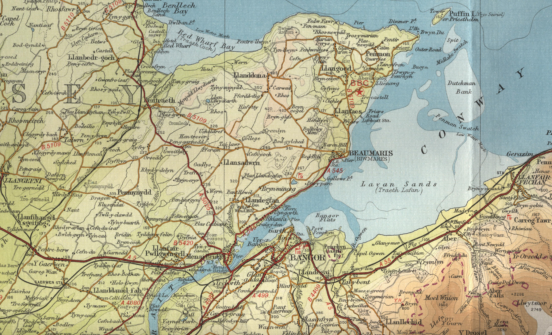 Map Bangor 