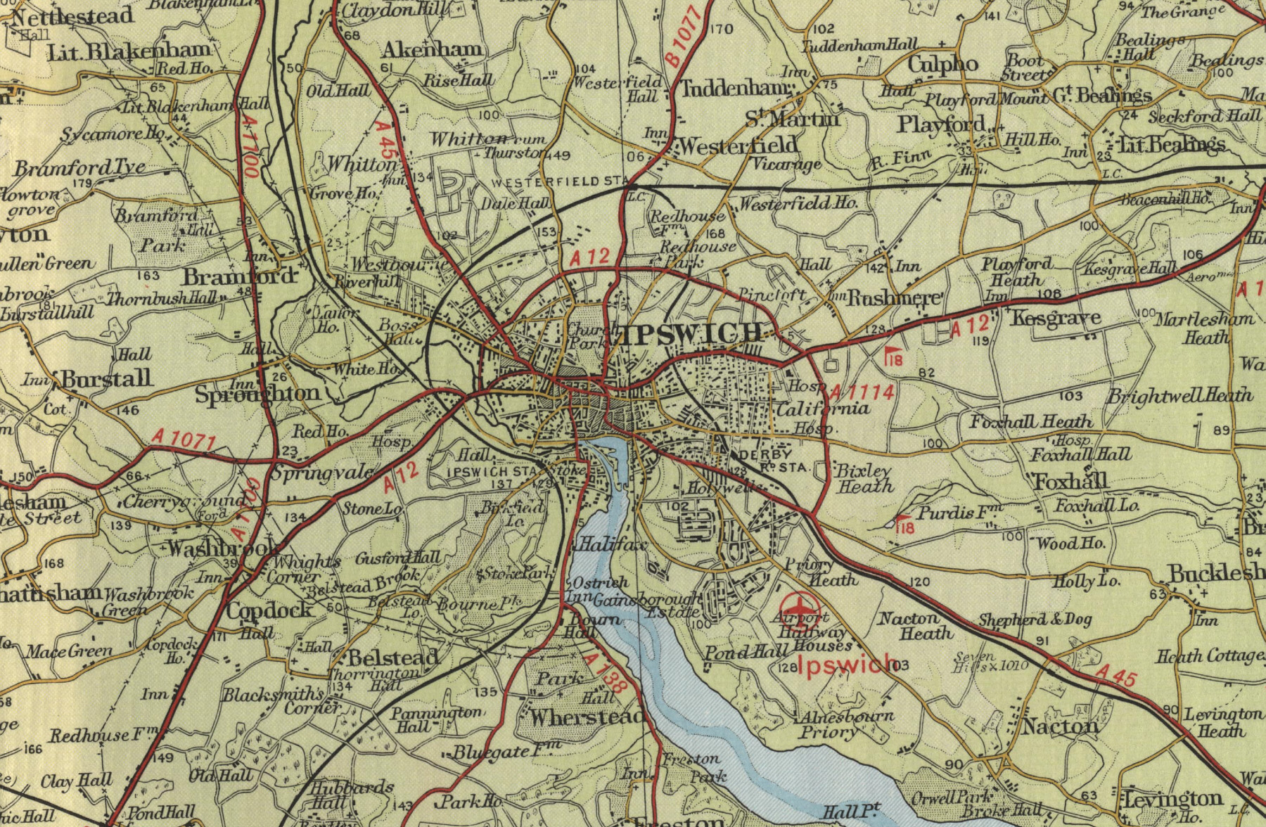 Map Ipswich 