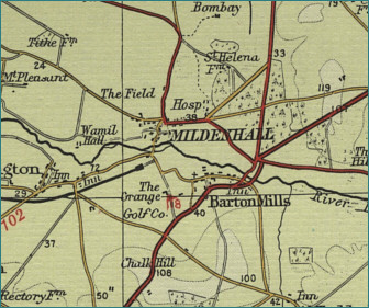 Mildenhall Map