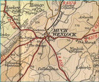 Much Wenlock Map