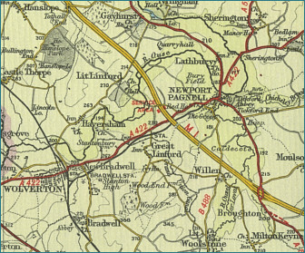 Newport Pagnall Map
