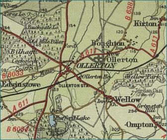 Ollerton Map