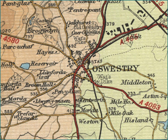 Oswestry Map