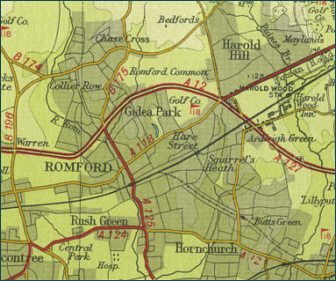 Romford Map