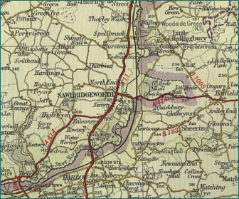 Sawbridgeworth Map
