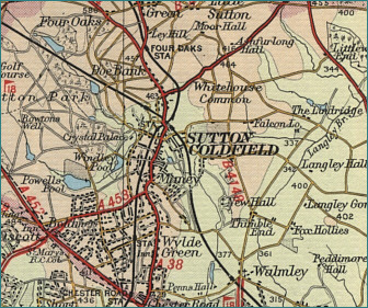 Sutton Coldfield Map
