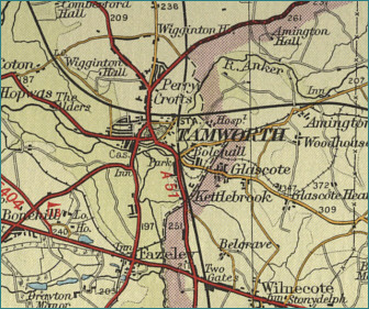 Tamworth Map