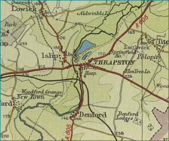 Thrapston Map