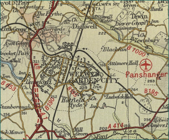 Welwyn Garden City Map