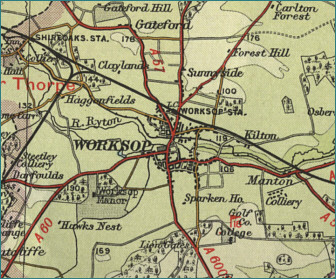 Worksop Map