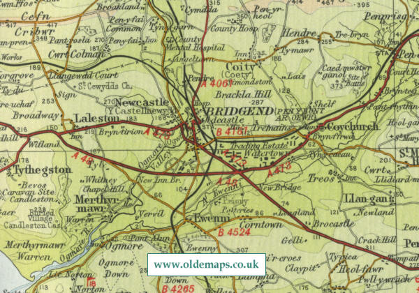 Bridgend Map