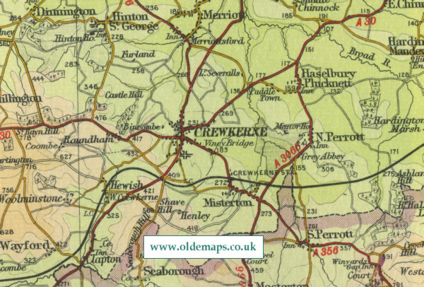 Crewkerne Map