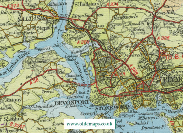 Devonport Map