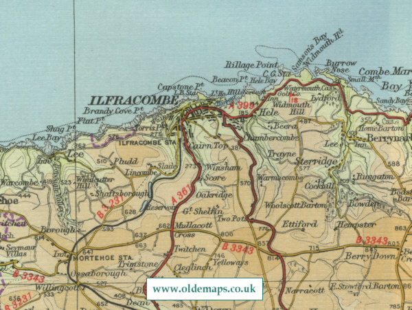 Ilfracombe Map