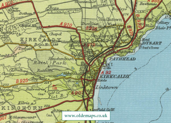 Kirkcaldy Map